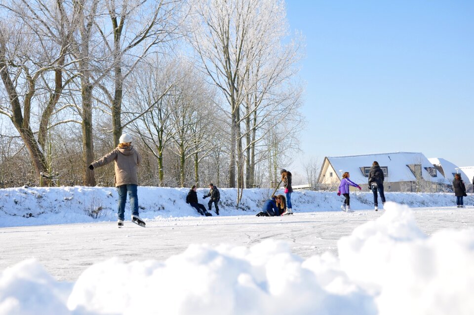 Winter netherlands fun photo