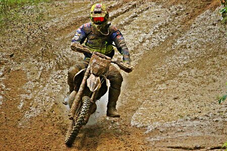 Dirtbike action motorsport
