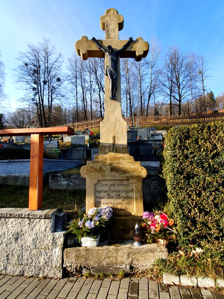 2021_Košařiska_Lutheran_cemetery_cross