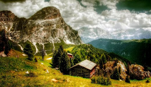 South tyrol alpine val gardena