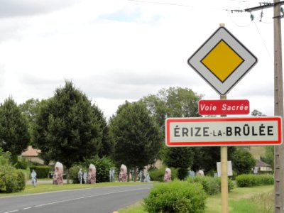 Érize-la-Brûlée_(Meuse)_city_limit_sign