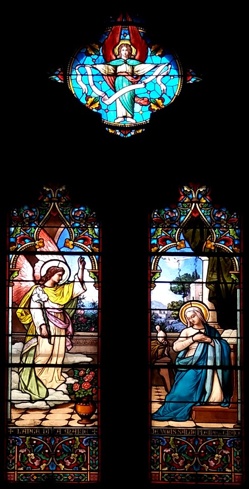 Église_Notre-Dame_des_Anges_-_Nef_-_Vitrail_Nicod_et_Jubin_-_8._L'Annonciation