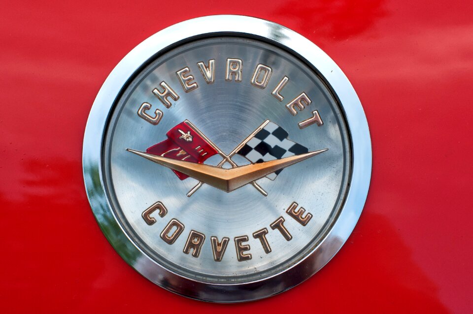 Corvette logo red logo