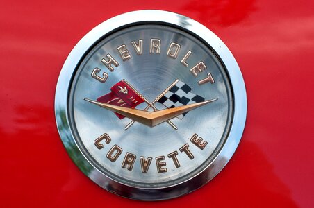 Corvette logo red logo