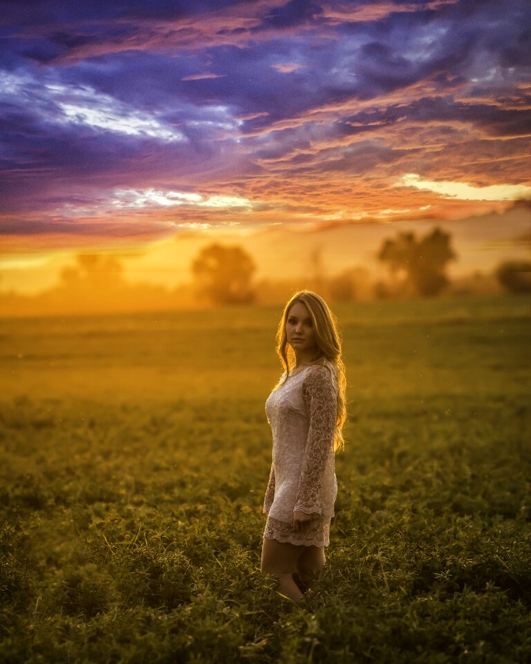 Young summer woman