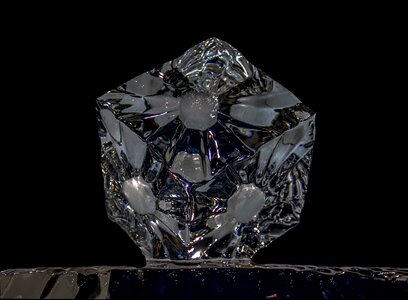 Cube ice diamond photo