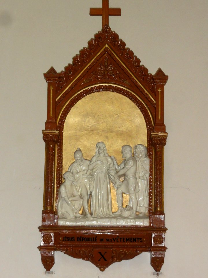 Église_Saint-Nicolas_de_Courcelles,_chemin_de_croix,_station_10