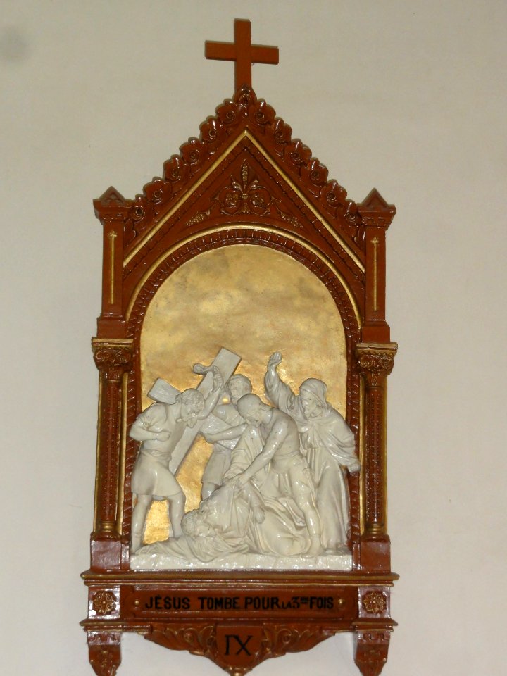 Église_Saint-Nicolas_de_Courcelles,_chemin_de_croix,_station_09