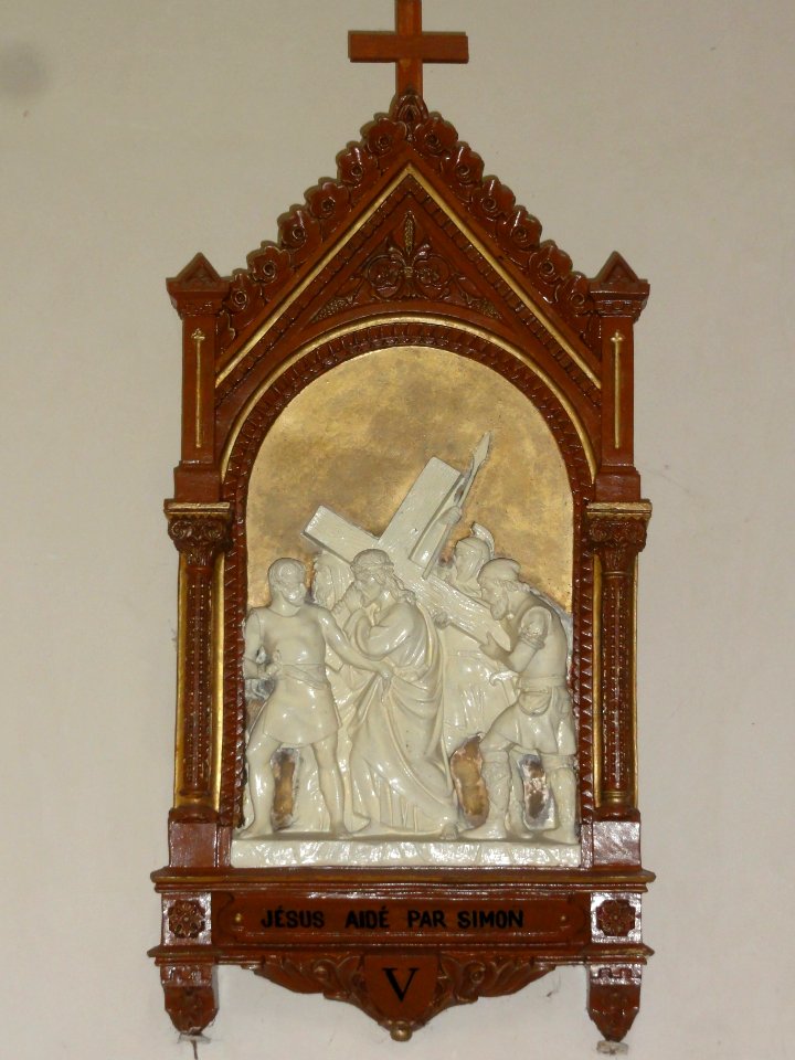 Église_Saint-Nicolas_de_Courcelles,_chemin_de_croix,_station_05
