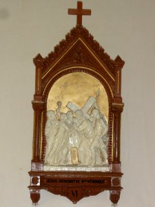 Église_Saint-Nicolas_de_Courcelles,_chemin_de_croix,_station_06