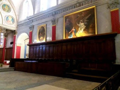 Église_Saint-Just_de_Lyon_-_Tableaux_et_stalles_à_droite