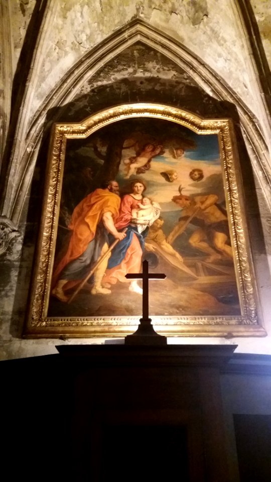 Église_Saint-Nizier_de_Lyon_-_Chapelle_Saint_Joseph_-_Tableau_de_Michel_II_Corneille_-_La_Fuite_en_Égypte
