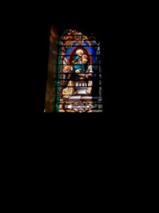 Église_Saint-Bonnet_de_Jaujac_-_Vitrail_Saint_Rosaire