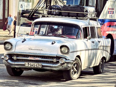 The vehicle antique auto old timer