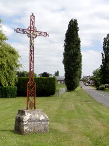 Ébouleau_(Aisne)_croix_de_chemin,_D25