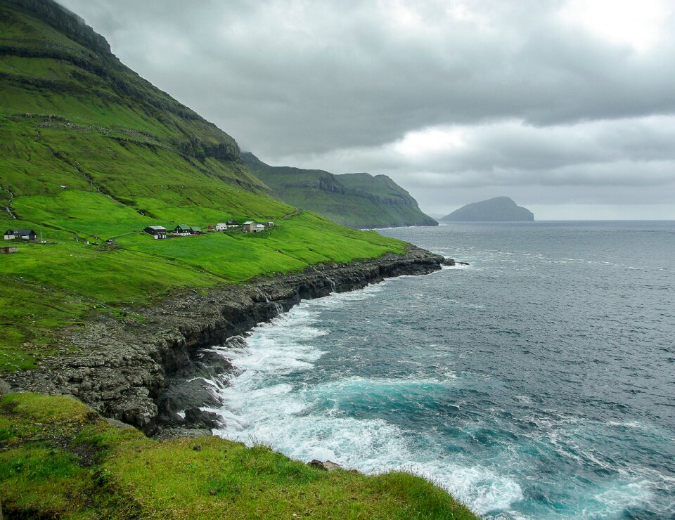 Rocks pastures cliffs