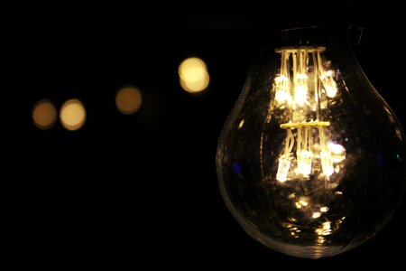 Bulb electricity close-up photo