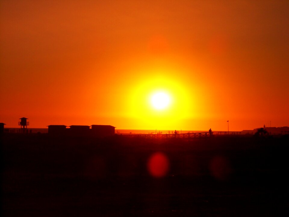 Sun abendstimmung jerez