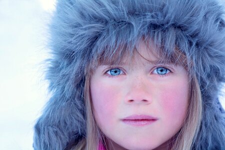 Girl winter cold