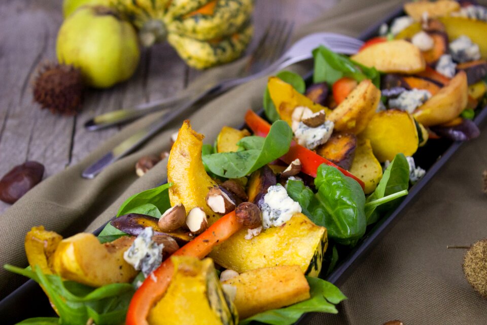 Quince paprika spinach