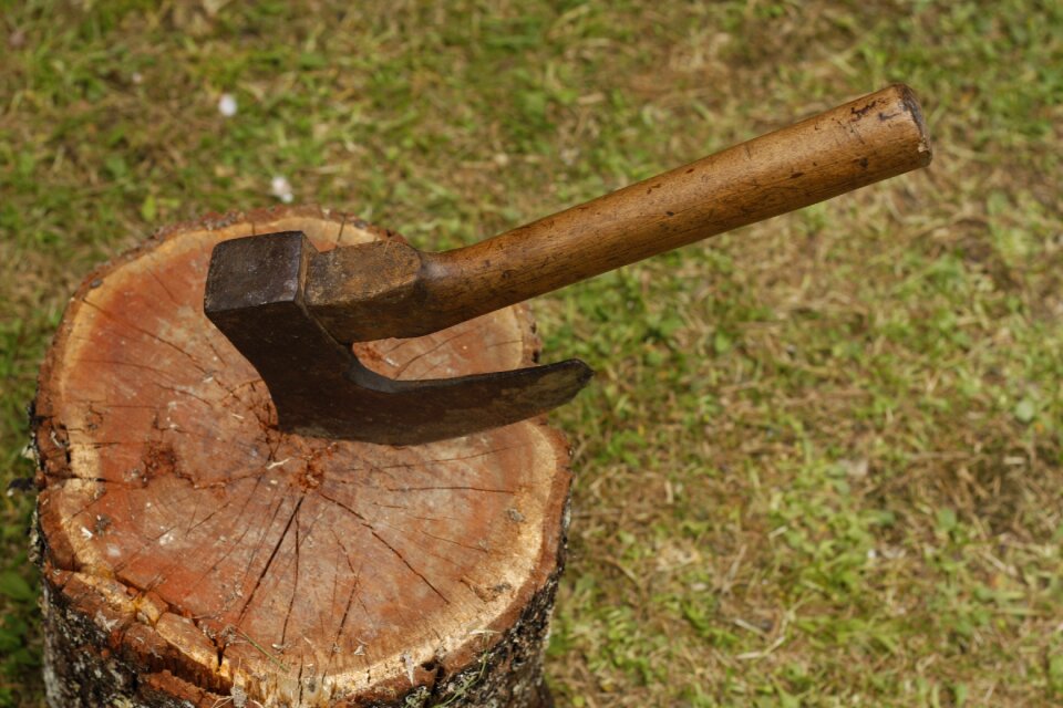 Lumberjack wood sharp