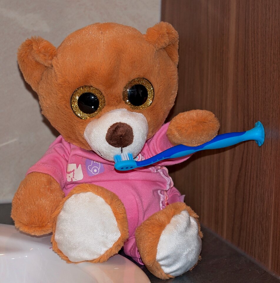 Toys toothbrush brushing teeth