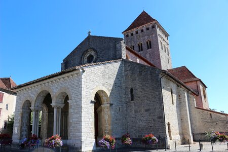Béarn medieval village church photo
