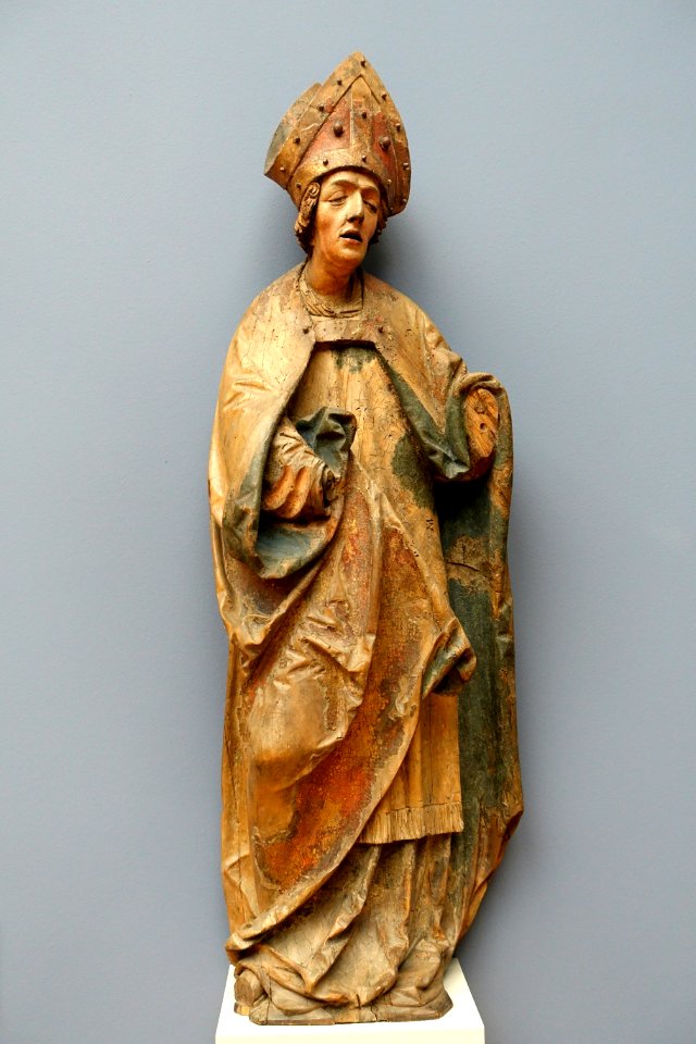 A_Bishop_Saint_by_Jorg_Lederer,_c._1520,_linden_wood_-_Bode-Museum_-_DSC03080