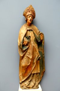 A_Bishop_Saint_by_Jorg_Lederer,_c._1520,_linden_wood_-_Bode-Museum_-_DSC03080