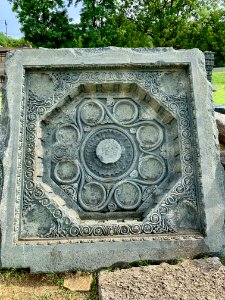 A_display_of_Hindu_and_Jain_temple_ruins,_Warangal_Fort_Park_and_Museum,_Telangana,_India_-_91
