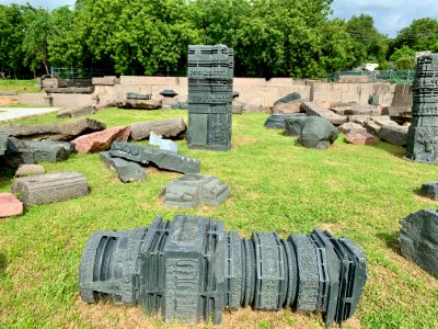 A_display_of_Hindu_and_Jain_temple_ruins,_Warangal_Fort_Park_and_Museum,_Telangana,_India_-_84