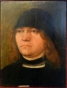 A_member_of_the_Rembold_family,_perhaps_Caspar,_Ulm,_c._1490-1495,_painting_on_limewood_-_Germanisches_Nationalmuseum_-_Nuremberg,_Germany_-_DSC02922
