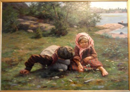 A_Little_Bit_out_of_Humor_by_Fredrik_Ahlstedt,_1889_-_Cygnaeus_Gallery_-_Helsinki_-_DSC05641