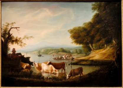 A_Calm_Watering_Place_-_Extensive_and_Boundless_Scene_with_Cattle,_1816,_Alvan_Fisher,_American_-_Cleveland_Museum_of_Art_-_DSC08921