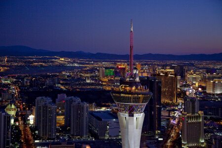 Nevada cityscape lights photo