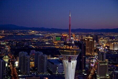 Nevada cityscape lights