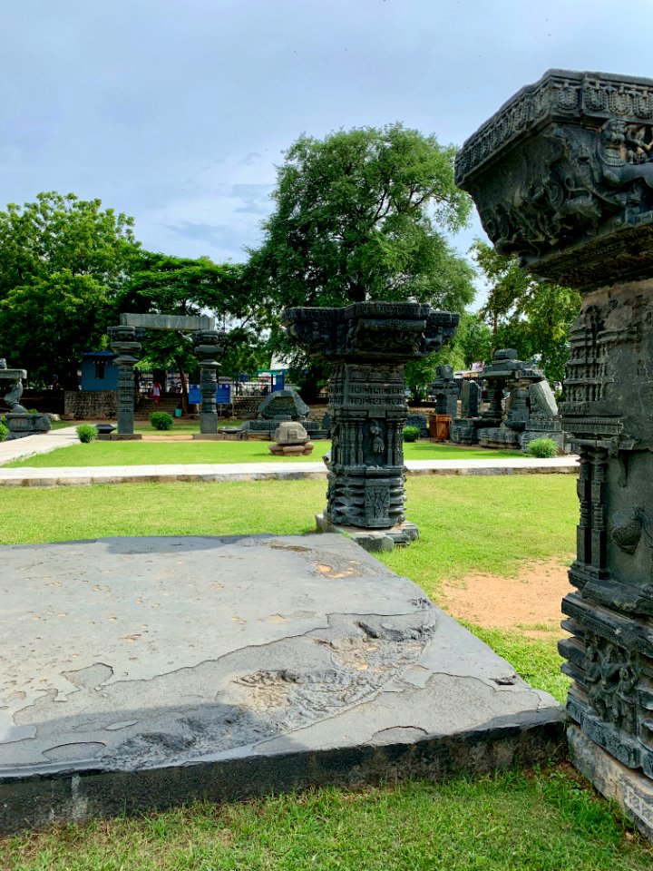A_display_of_Hindu_and_Jain_temple_ruins,_Warangal_Fort_Park_and_Museum,_Telangana,_India_-_35