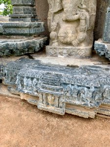 A_display_of_Hindu_and_Jain_temple_ruins,_Warangal_Fort_Park_and_Museum,_Telangana,_India_-_15