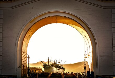 Shipyard industry building