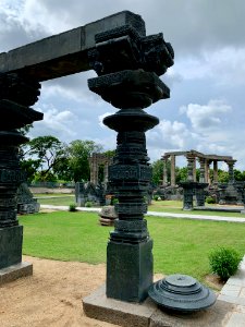 A_display_of_Hindu_and_Jain_temple_ruins,_Warangal_Fort_Park_and_Museum,_Telangana,_India_-_2