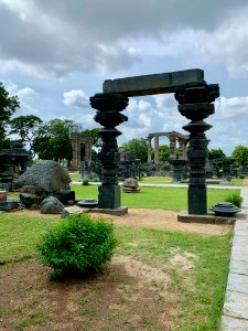 A_display_of_Hindu_and_Jain_temple_ruins,_Warangal_Fort_Park_and_Museum,_Telangana,_India_-_1