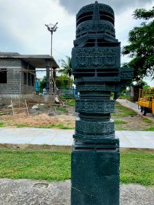 A_display_of_Hindu_and_Jain_temple_ruins,_Warangal_Fort_Park_and_Museum,_Telangana,_India_-_106