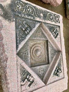 A_display_of_Hindu_and_Jain_temple_ruins,_Warangal_Fort_Park_and_Museum,_Telangana,_India_-_113