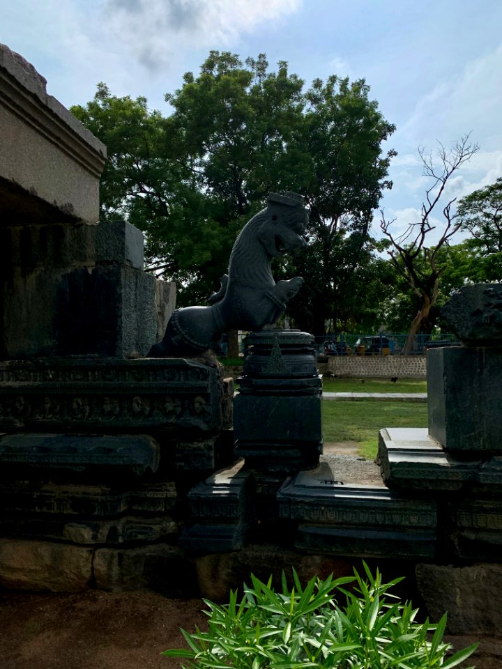 A_display_of_Hindu_and_Jain_temple_ruins,_Warangal_Fort_Park_and_Museum,_Telangana,_India_-_26