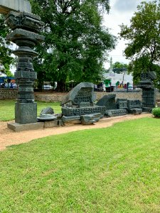 A_display_of_Hindu_and_Jain_temple_ruins,_Warangal_Fort_Park_and_Museum,_Telangana,_India_-_6