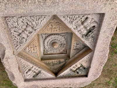 A_display_of_Hindu_and_Jain_temple_ruins,_Warangal_Fort_Park_and_Museum,_Telangana,_India_-_117