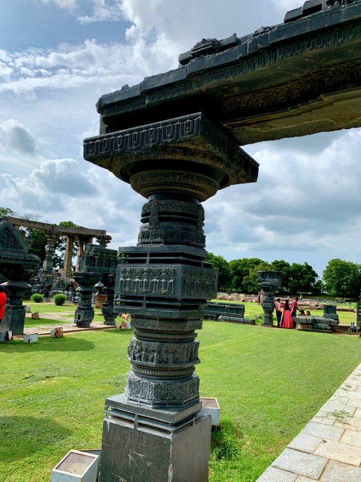 A_display_of_Hindu_and_Jain_temple_ruins,_Warangal_Fort_Park_and_Museum,_Telangana,_India_-_57