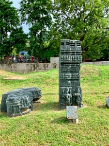 A_display_of_Hindu_and_Jain_temple_ruins,_Warangal_Fort_Park_and_Museum,_Telangana,_India_-_81