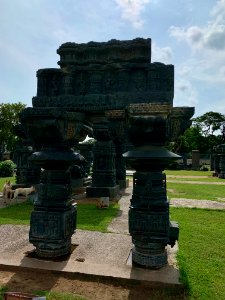 A_display_of_Hindu_and_Jain_temple_ruins,_Warangal_Fort_Park_and_Museum,_Telangana,_India_-_47