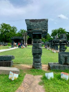 A_display_of_Hindu_and_Jain_temple_ruins,_Warangal_Fort_Park_and_Museum,_Telangana,_India_-_129